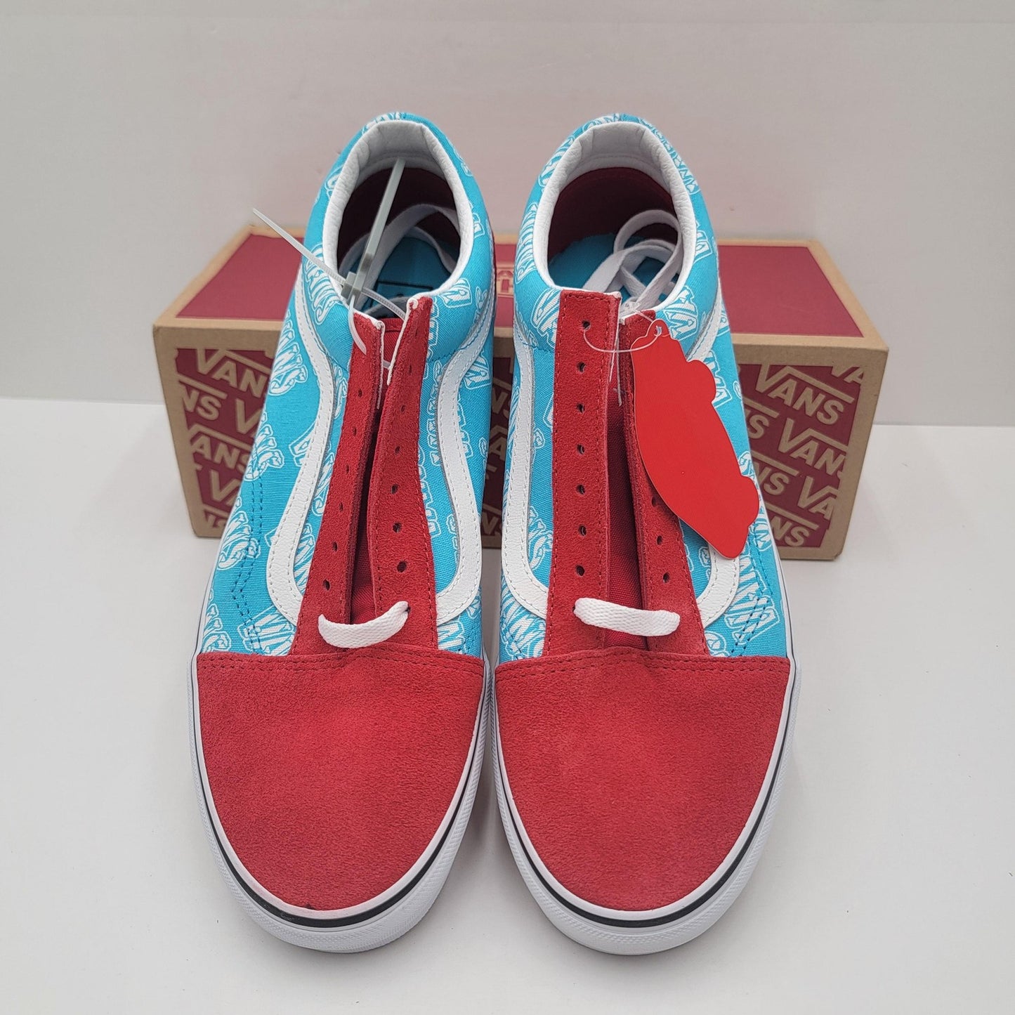 Vans Old Skool Mens Size 11 Red/Blue Retro Mart Skate Classic Low Top Sneaker3