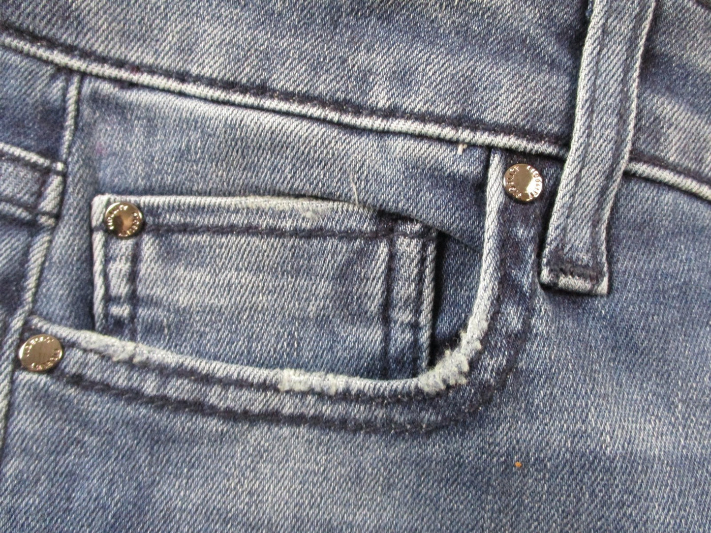 Fidelity Lily Jeans Womens 26 Blue Bootcut Mid Rise Stretch Denim Apollo 14722