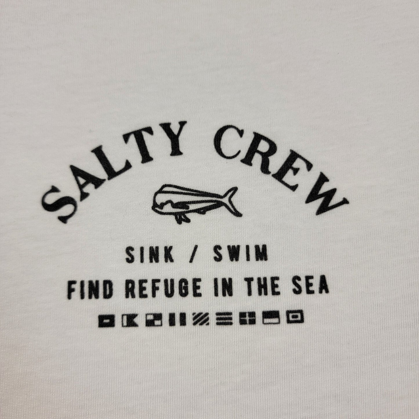 Salty Crew Find Refuge in the Sea  TShirt White NWOT Size XL