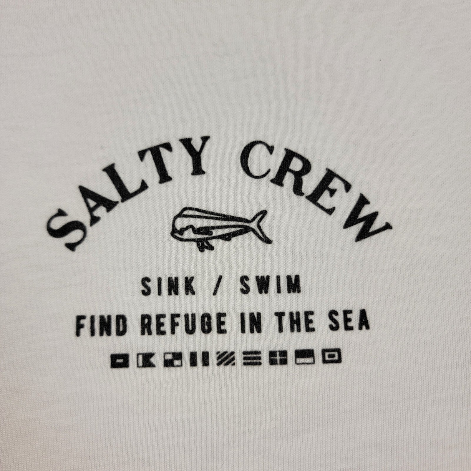 Salty Crew Find Refuge in the Sea  TShirt White NWOT Size XL