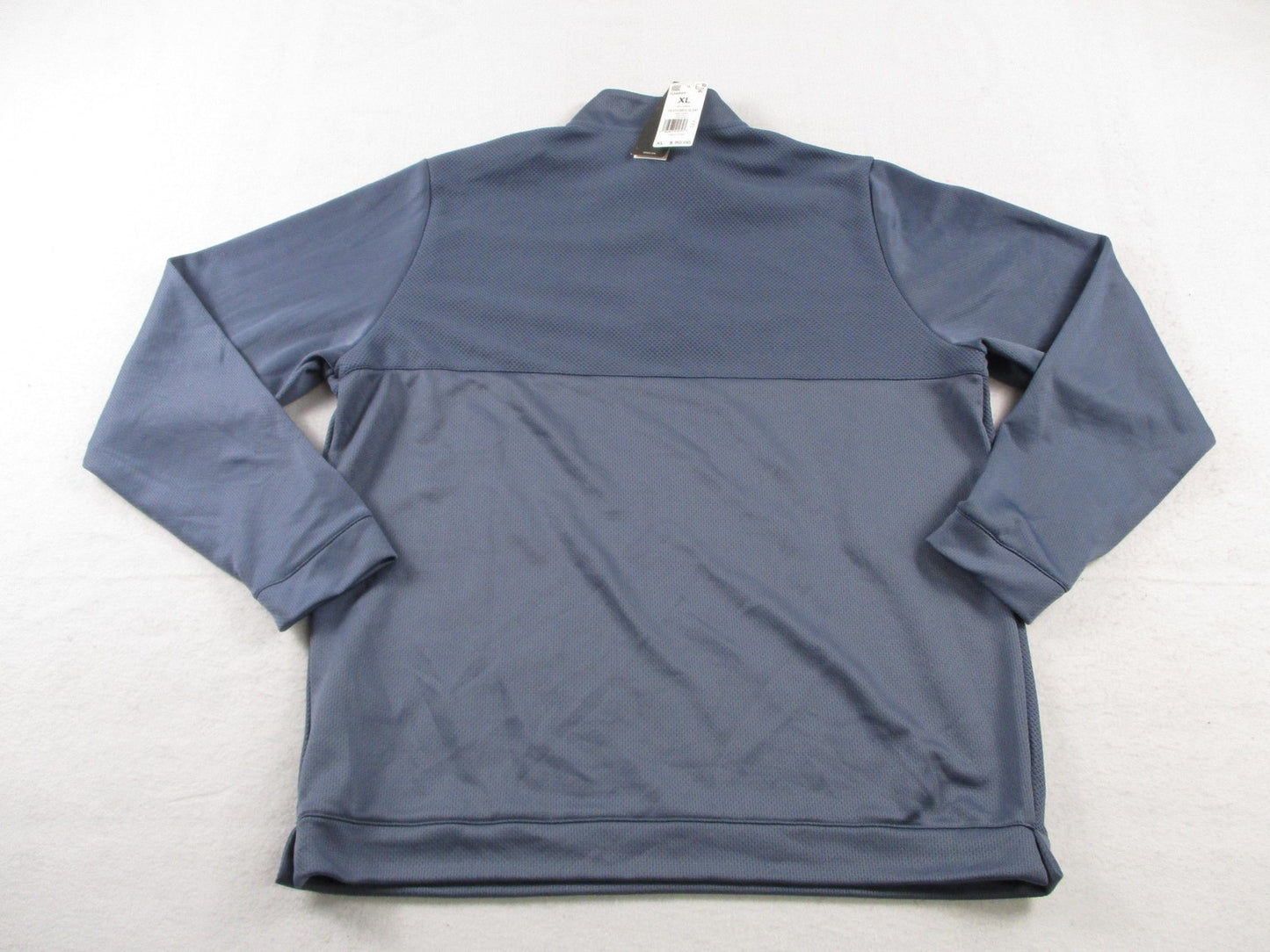 Adidas Golf Sweatshirt Mens XL Blue Textured 1/4 Zip Q Zip Pullover IU4695 NWT1