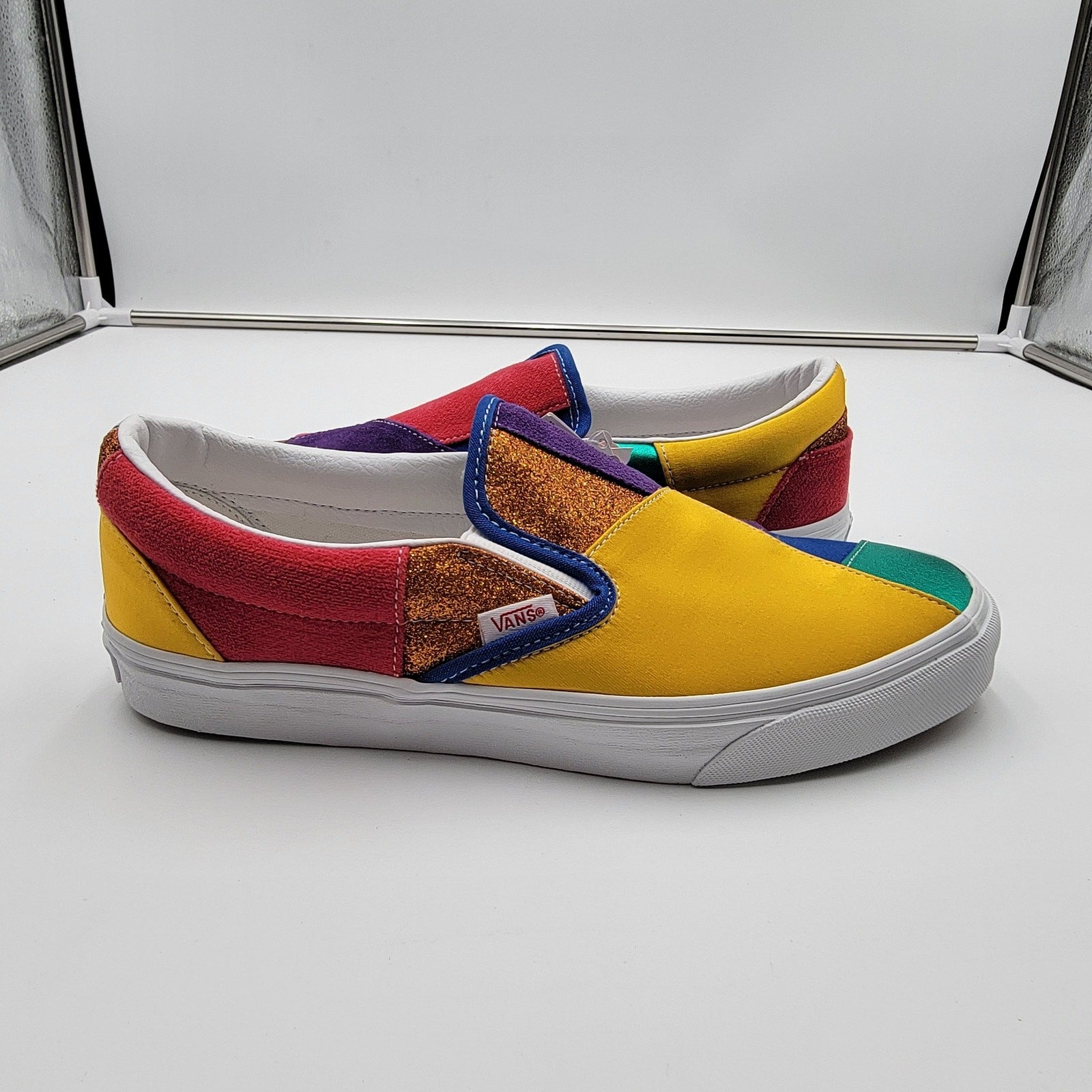 Vans Classic SlipOn (Pride) Patchwork Sz 9M/10.5W VN0A33TB44B10