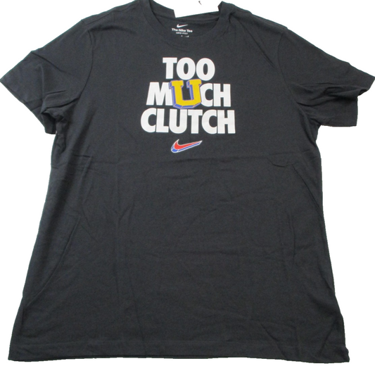 Nike DriFIT Too Much Clutch Mens Large Black Basketball Graphic Tee 152315240