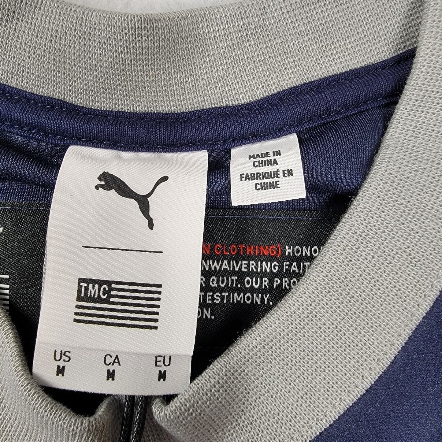 Puma x The Marathon Clothing Mens Long Sleeve Crew Sz M 531222 01