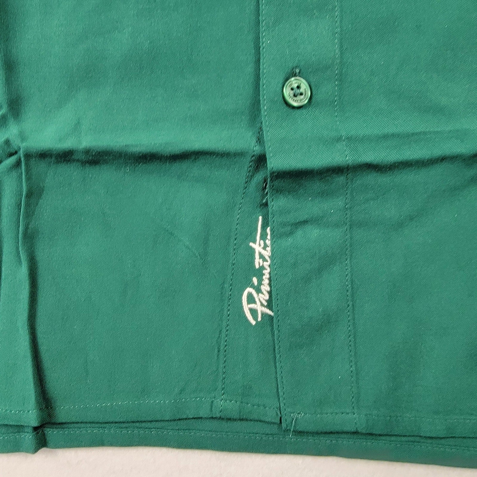 Primitive x My Hero Academia Katsuki Bakugo Button Up Green Sz S
