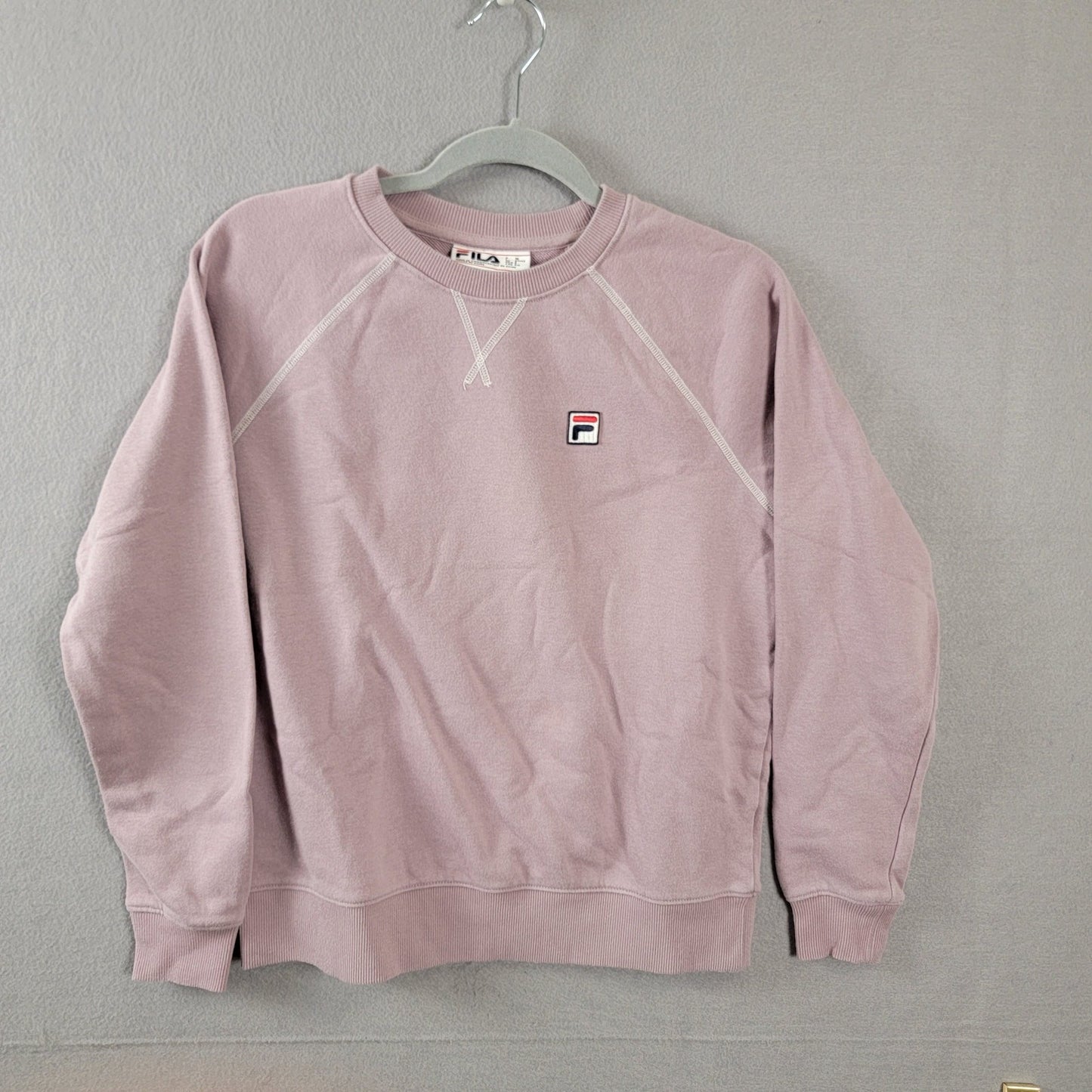 Fila Lilac Long Sleeve Pullover Sweatshirt Womens Sz S