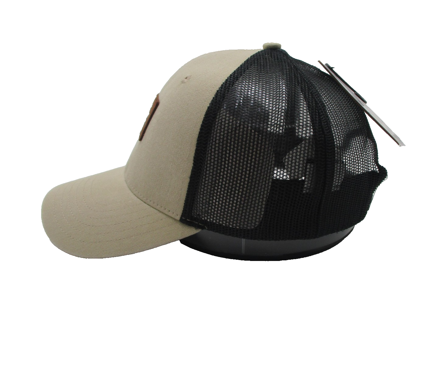 Quiksilver Hat Cap Snap Back Mens One Size Beige Black Trucker Mesh Logo Patch1