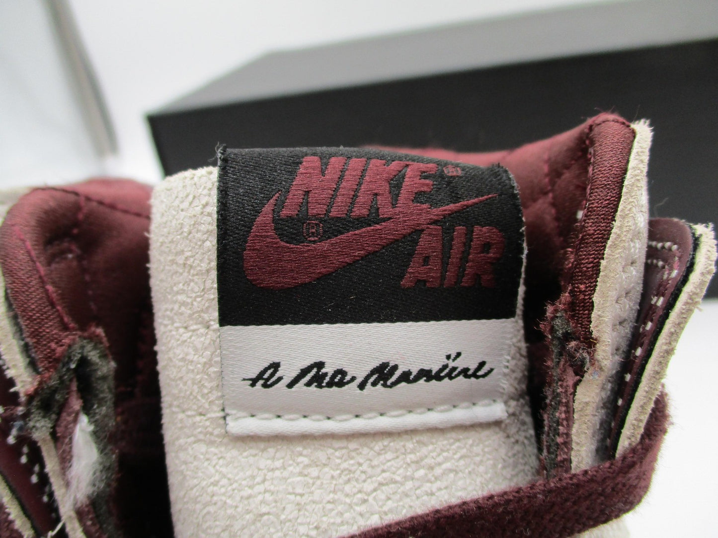 Nike Air Jordan 1 High OG A Ma Manière Men's Size 8 Sail Burgundy DO7097-100 1G15
