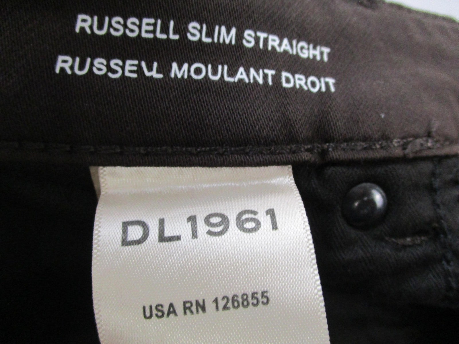 DL1961 Jeans Mens 38x34 Russell Slim Straight DL Ultimate Knit Tobacco 14478
