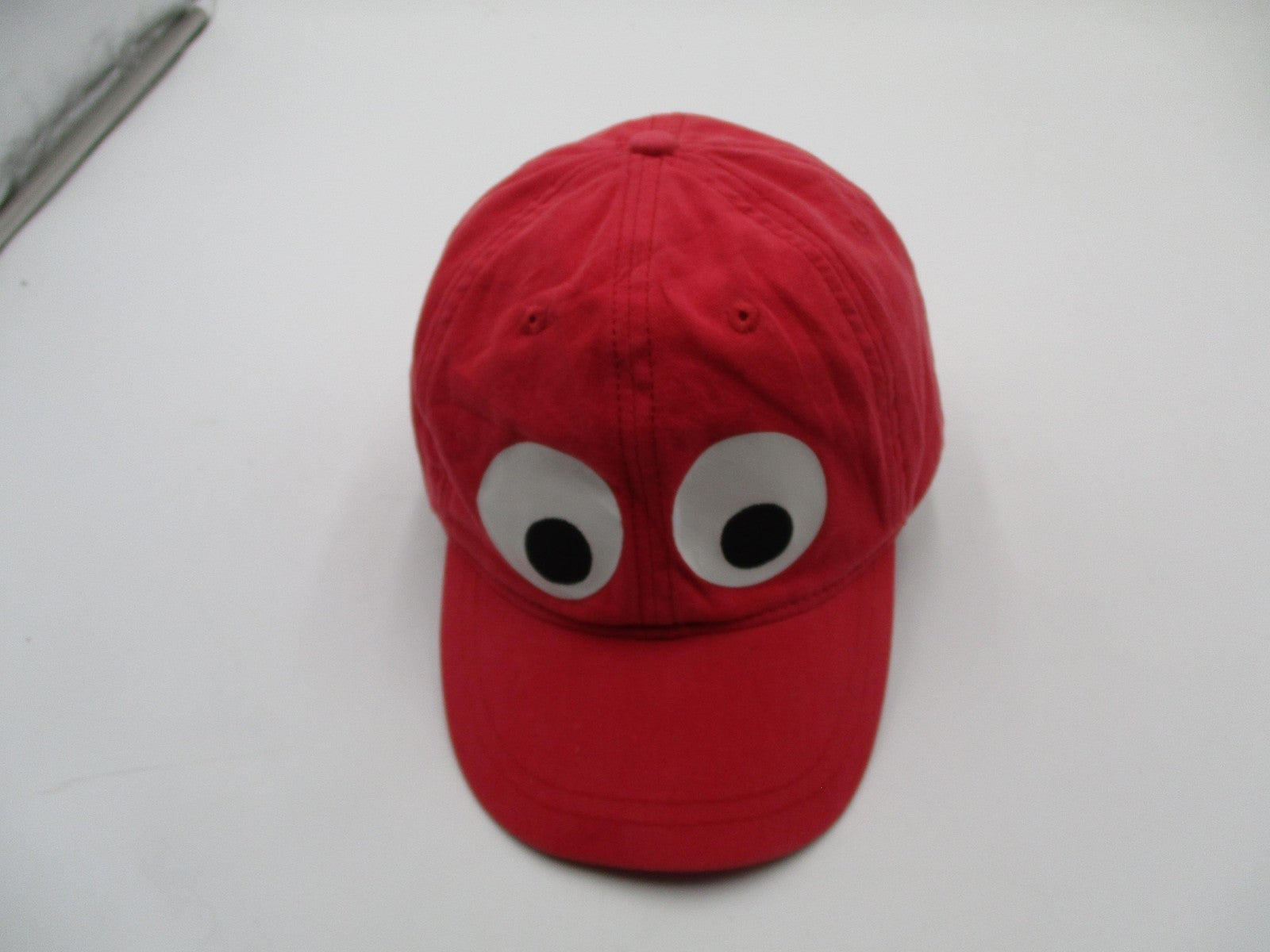 Crewcuts Hat Cap Strap Back Boys L Red Googly Eyes Cartoon Novelty Baseball6