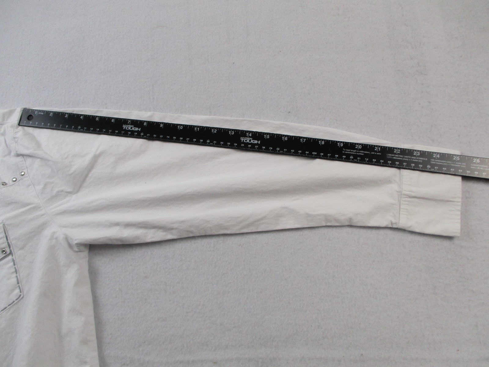 Riflessi Shirt Mens 2XL White Western Rhinestone Studded Snap Button Up 15059