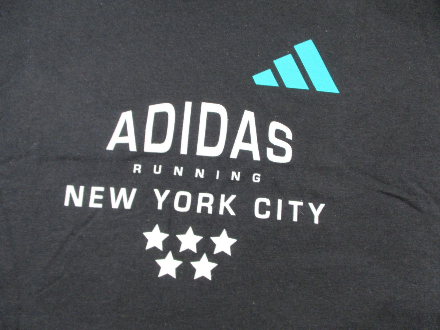 Adidas Running Shirt Womens Small Black New York City Graphic Tee JF8991 13632