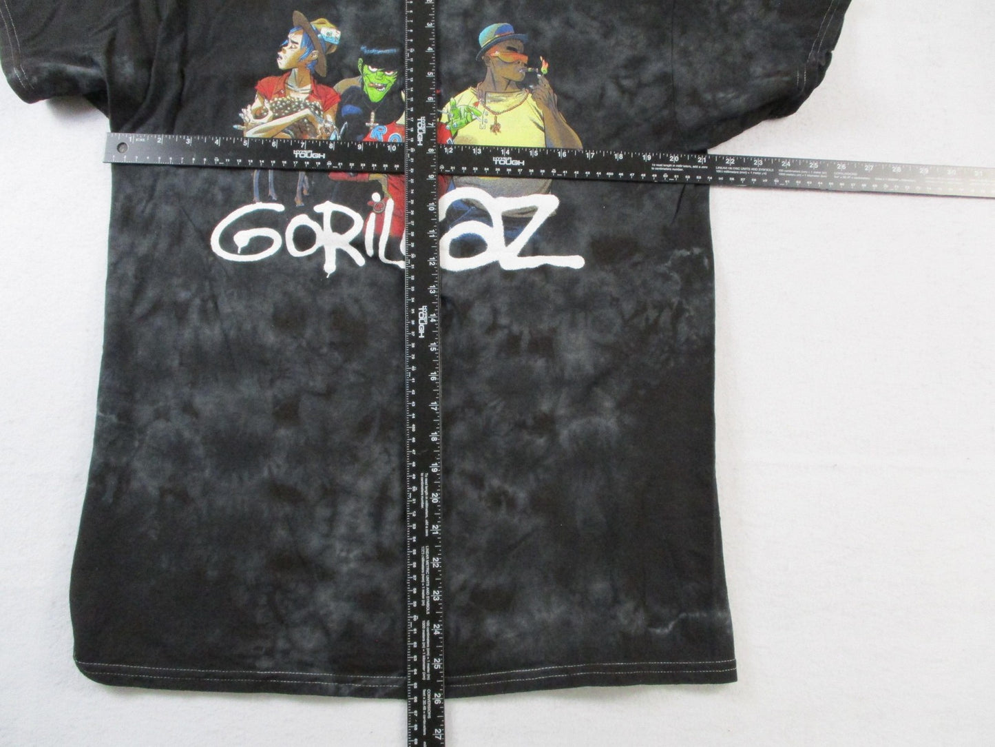 Gorillaz Band Shirt Mens Medium Black Tie Dye Graphic Music TShirt Tee 15515164