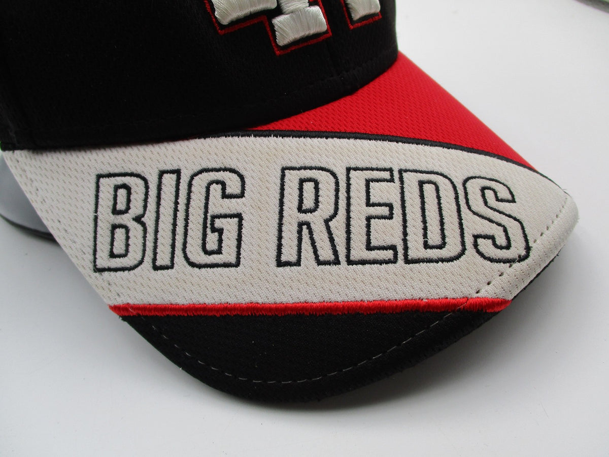 Big Reds PH Hat Cap Strap Back One Size Black Red Mesh Logo OC Sports Mens2