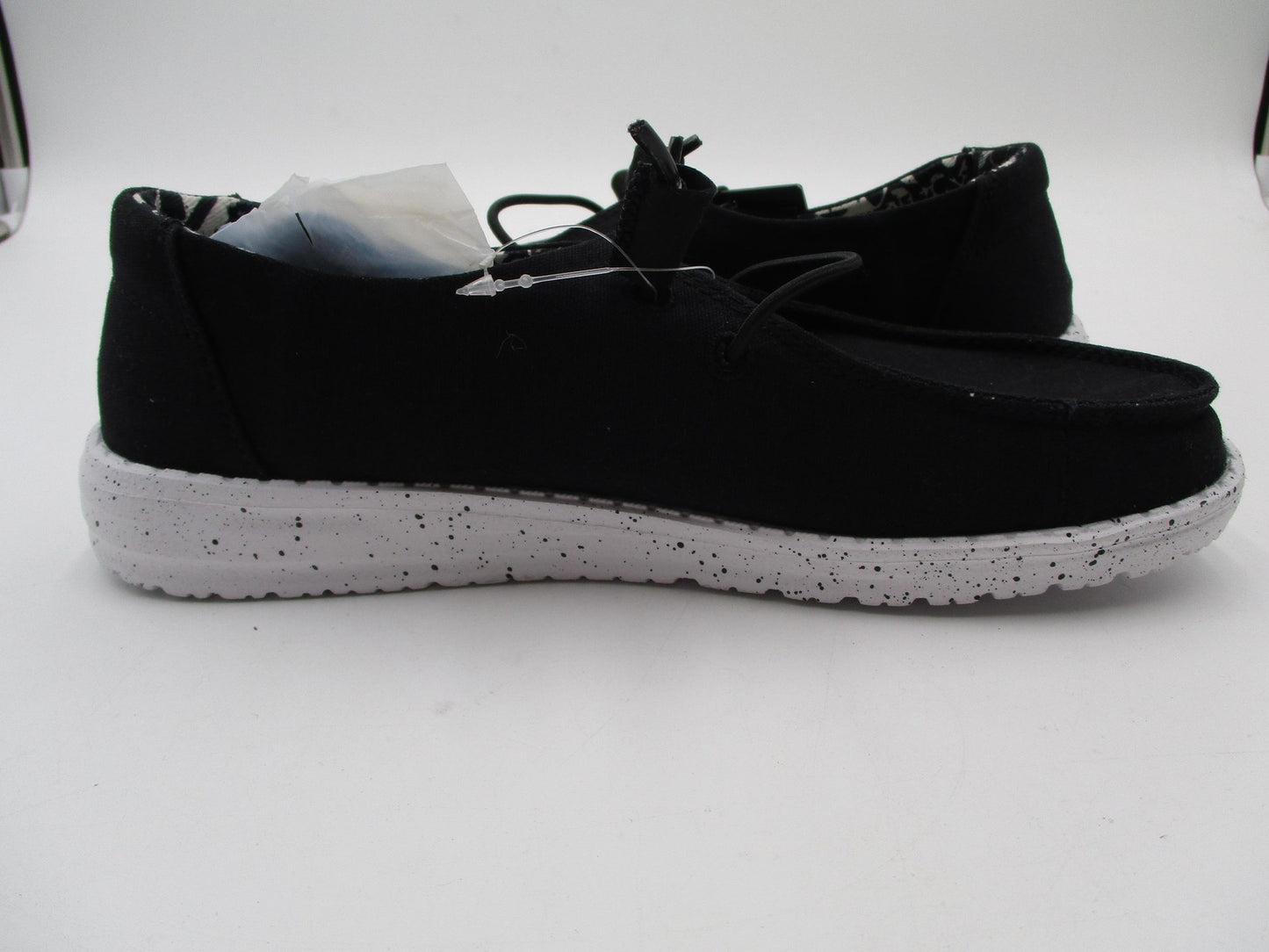 Hey Dude Wendy Basic Shoes Womens Size 6 Black Odyssey Slip On Speckled Sole2
