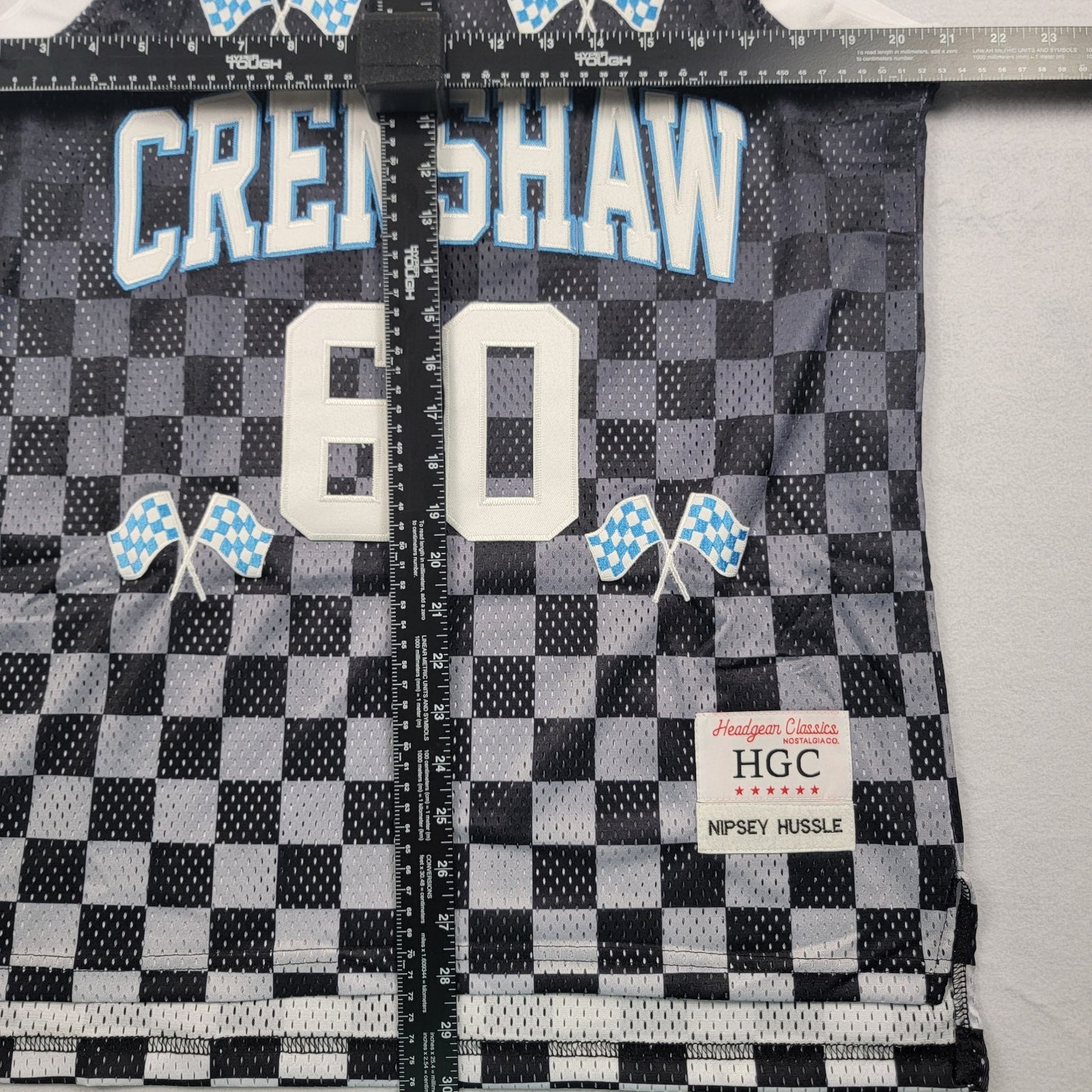 Headgear Classics “Crenshaw 60” Tank Mesh Jersey S Nipsey Hussle Checkered