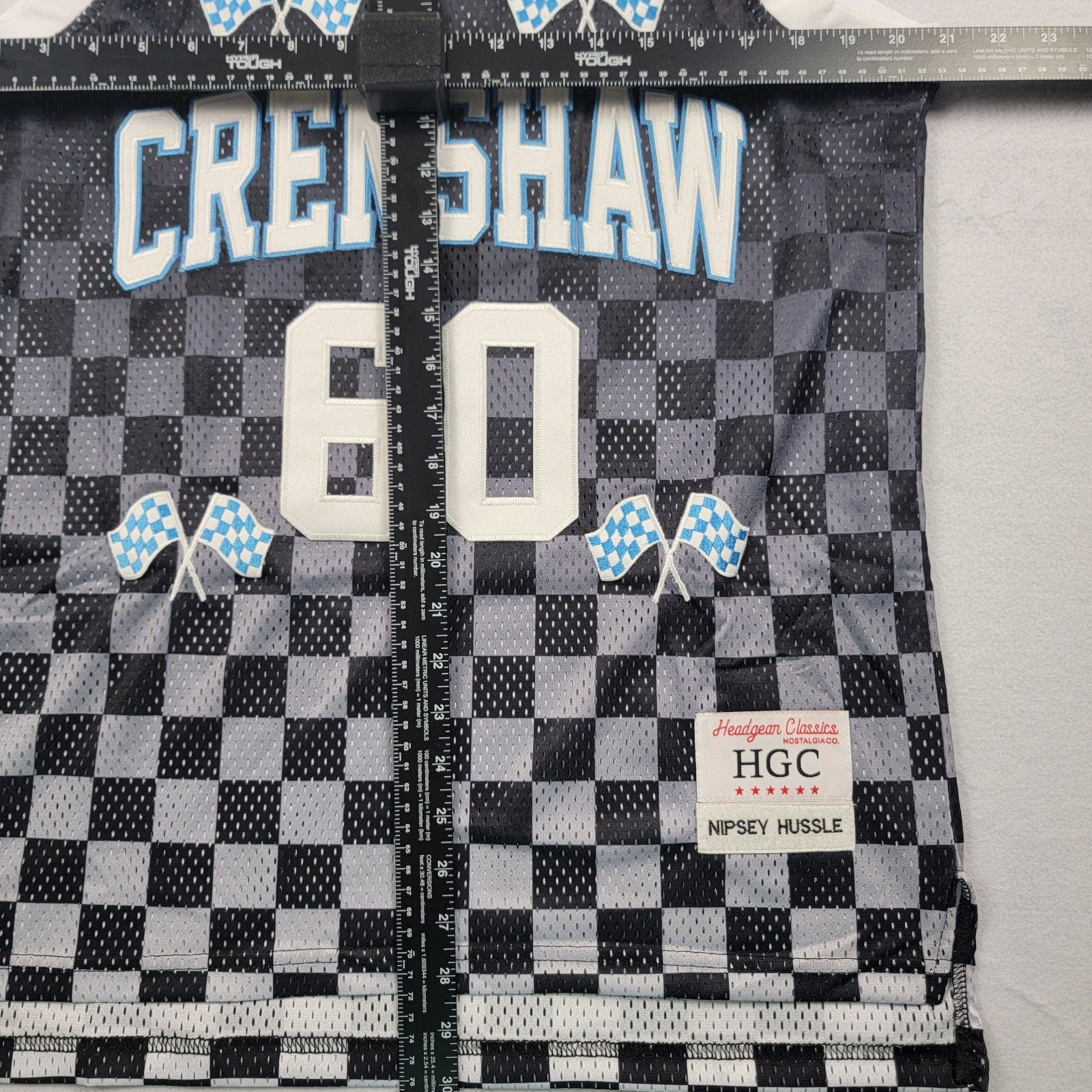 Headgear Classics “Crenshaw 60” Tank Mesh Jersey S Nipsey Hussle Checkered
