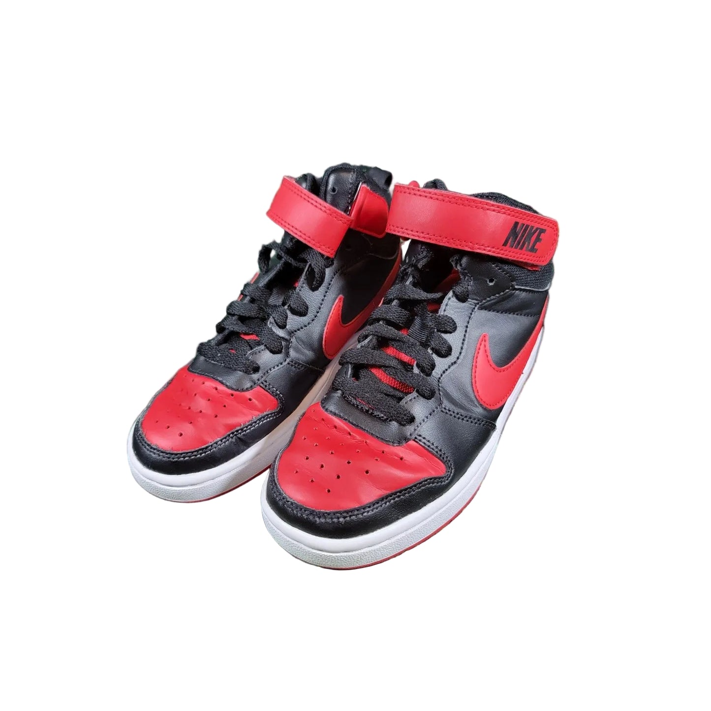 Nike Court Borough Mid 2 GS 'Bred' Sz 3.5Y CD77820030