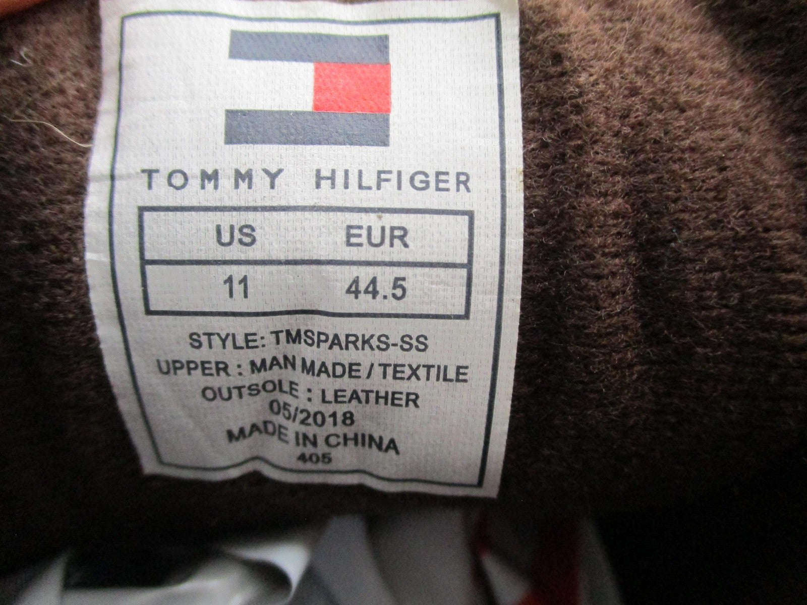 Tommy Hilfiger Shoes Mens Size 11 Brown Casual Low Top Sneakers TMSPARKS-SS11