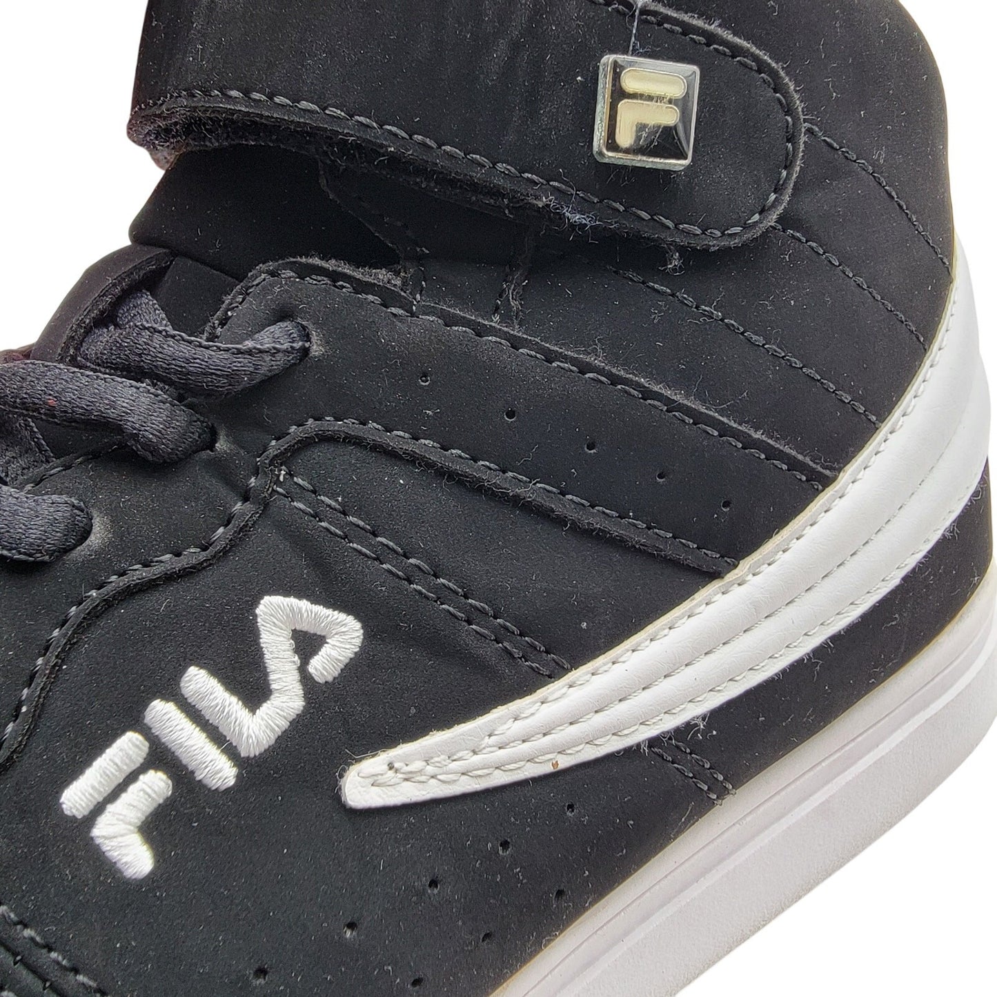 Fila Vulc 13 Mid Top Black/white Women US 8 Sneakers Lace Up 5CM00103013