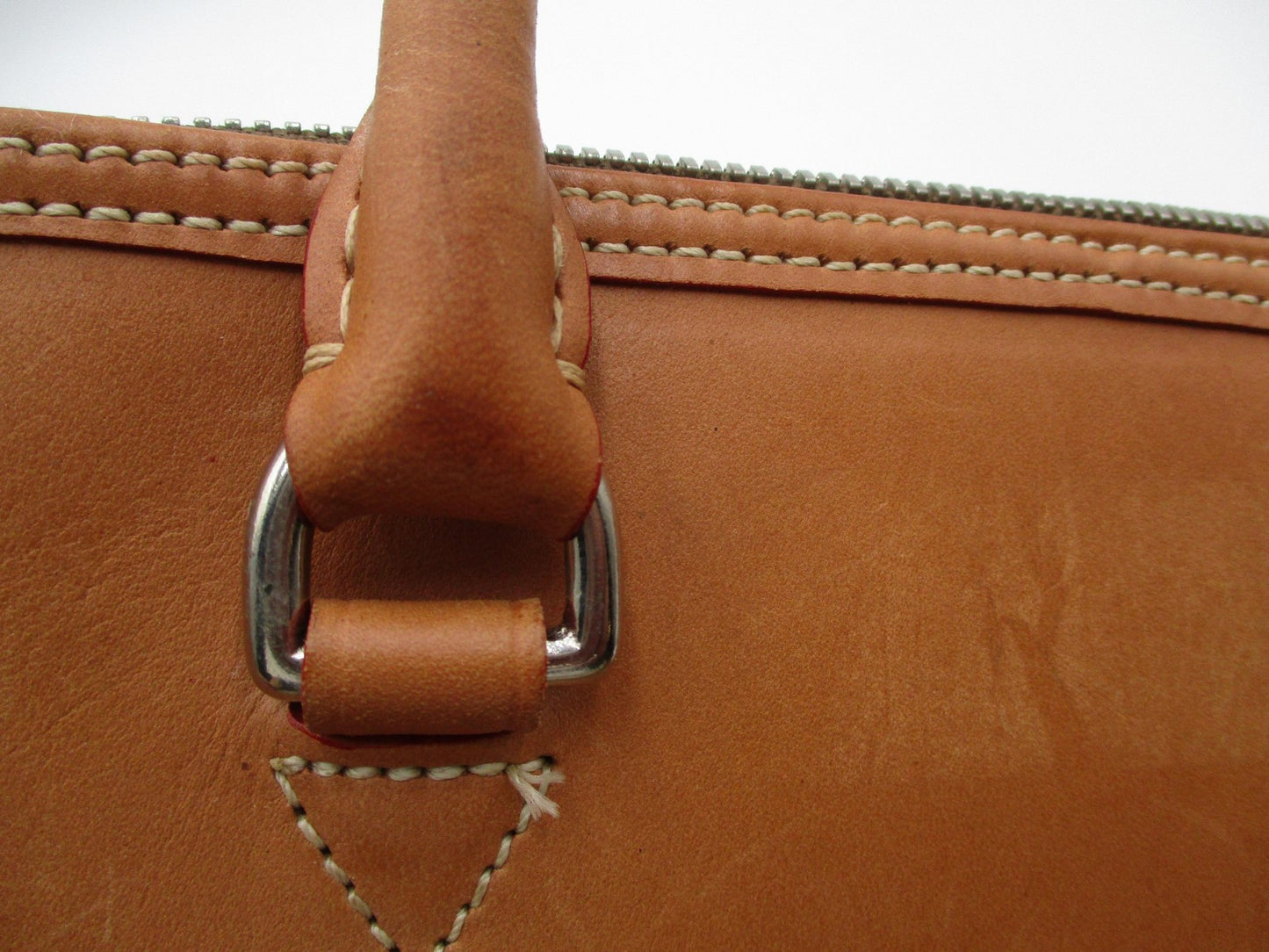 Vintage Dooney & Bourke Satchel Bag Womens Medium Brown Monogram Canvas USA6