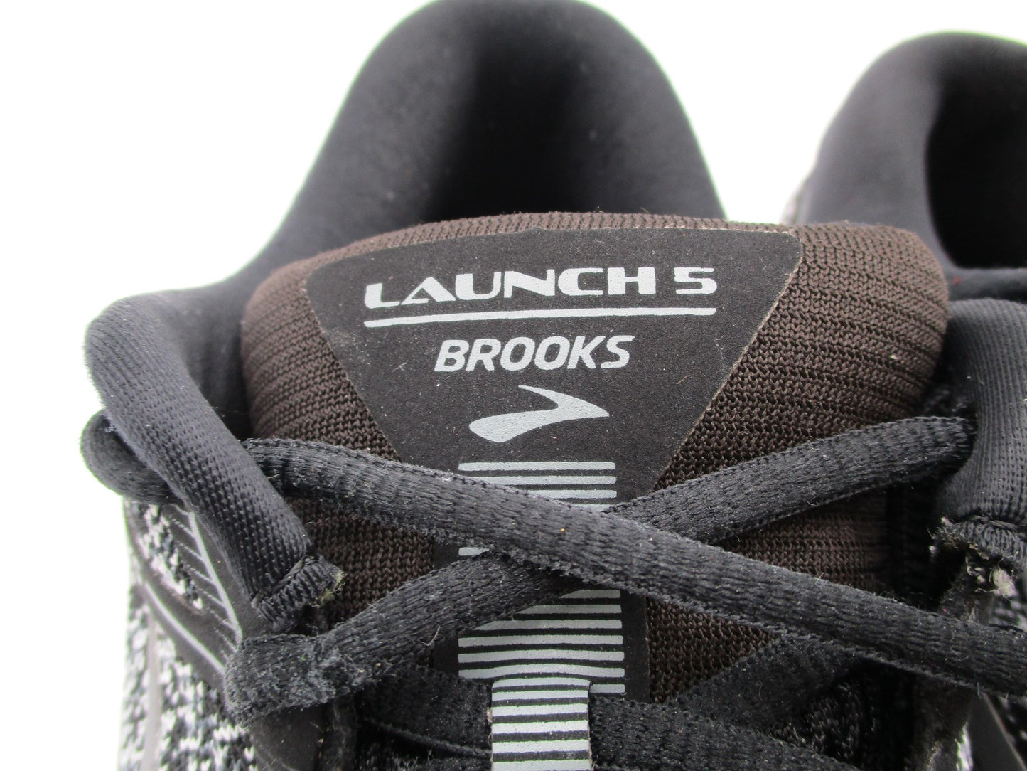 Brooks Launch 5 Shoes Mens Size 11 Black White Running DNA Cushion Sneakers2