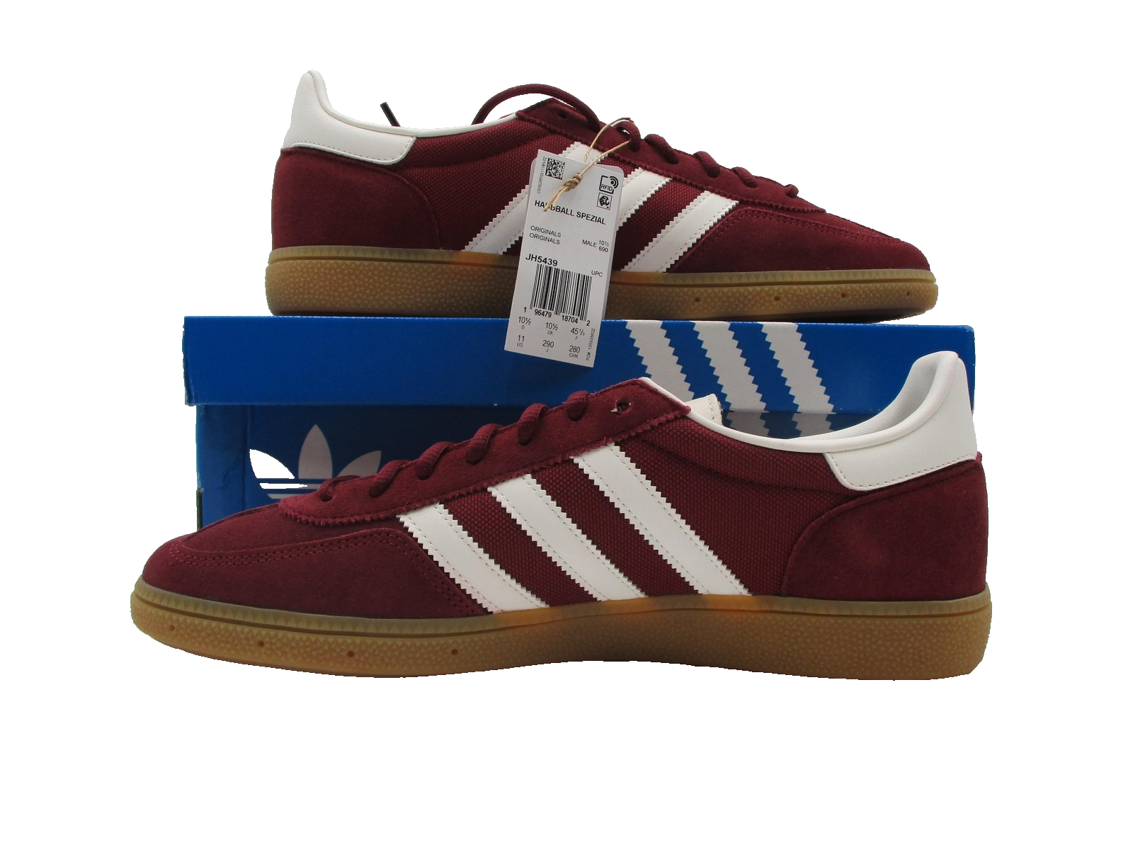 Adidas Handball Spezial Shoes Mens Size 11 Shadow Red Cloud White Gum JH54391