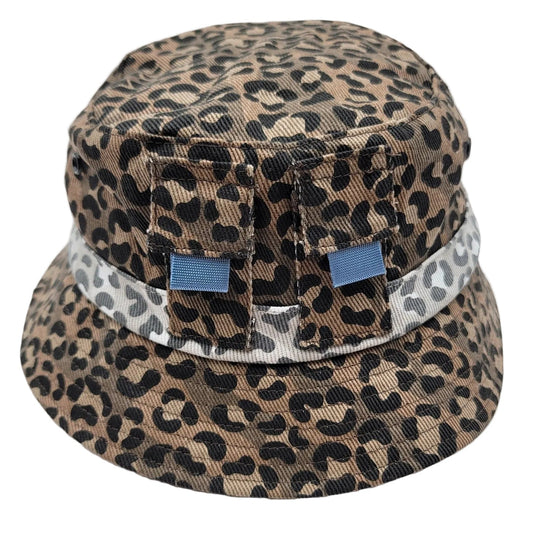 The Hideout Clothing Frosty Tropics Leopard Denim Bucket Hat Only 100 Made0