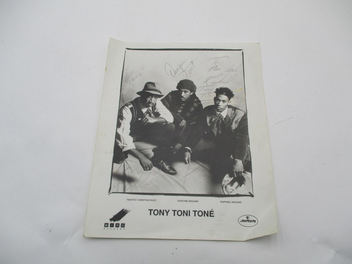 Tony Toni Tone Signed Original Promo Photo Wing Records Mercury R&B Autograph0