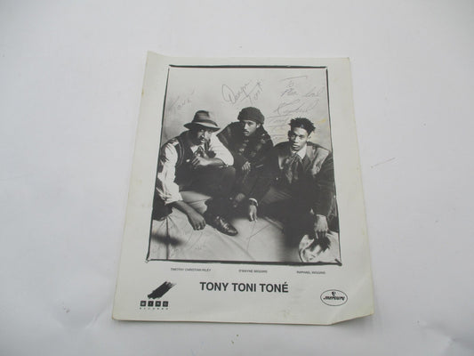 Tony Toni Tone Signed Original Promo Photo Wing Records Mercury R&B Autograph0