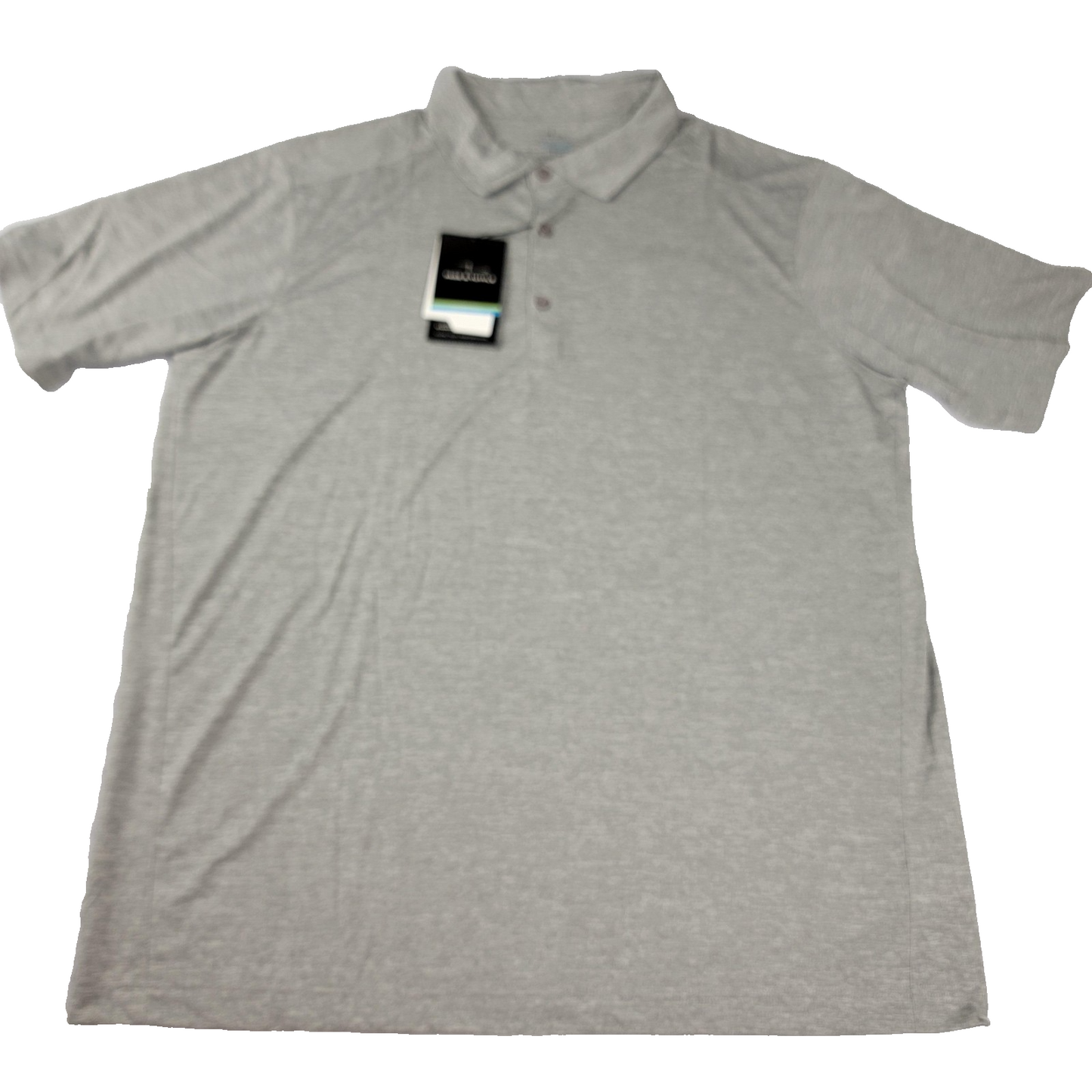 Page & Tuttle + Members Mark Polo Shirt Men 2XL Gray Micro Tech Performance 10980