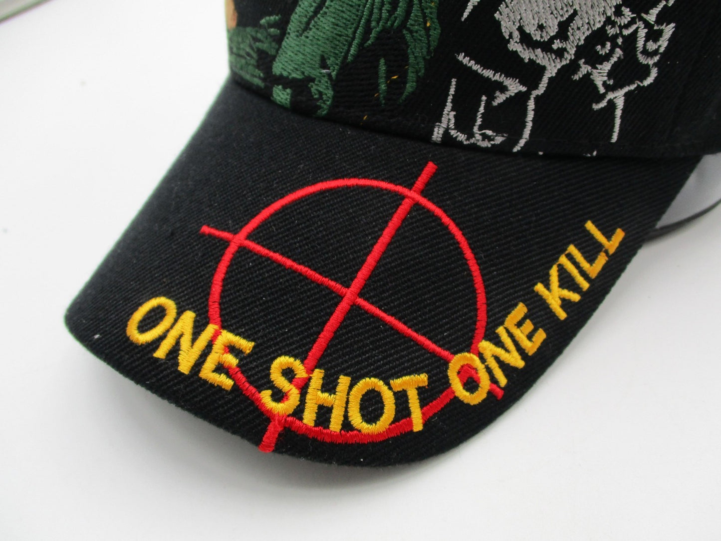 U.S. Warriors Hat Cap Strap Back Mens One Size Black Sniper One Shot Kill Army2