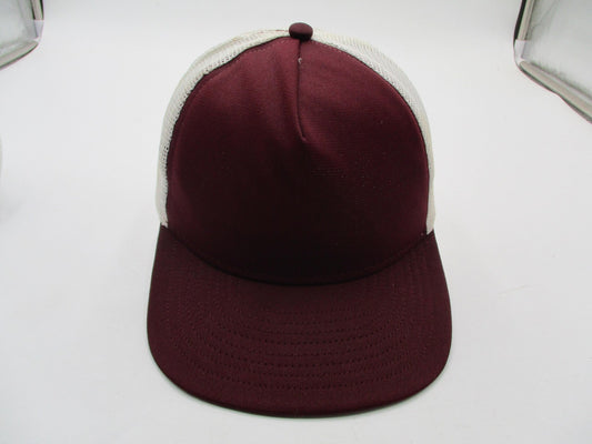 MacGregor Hat Cap Snap Back Mens One Size Red White Mesh Trucker Baseball0