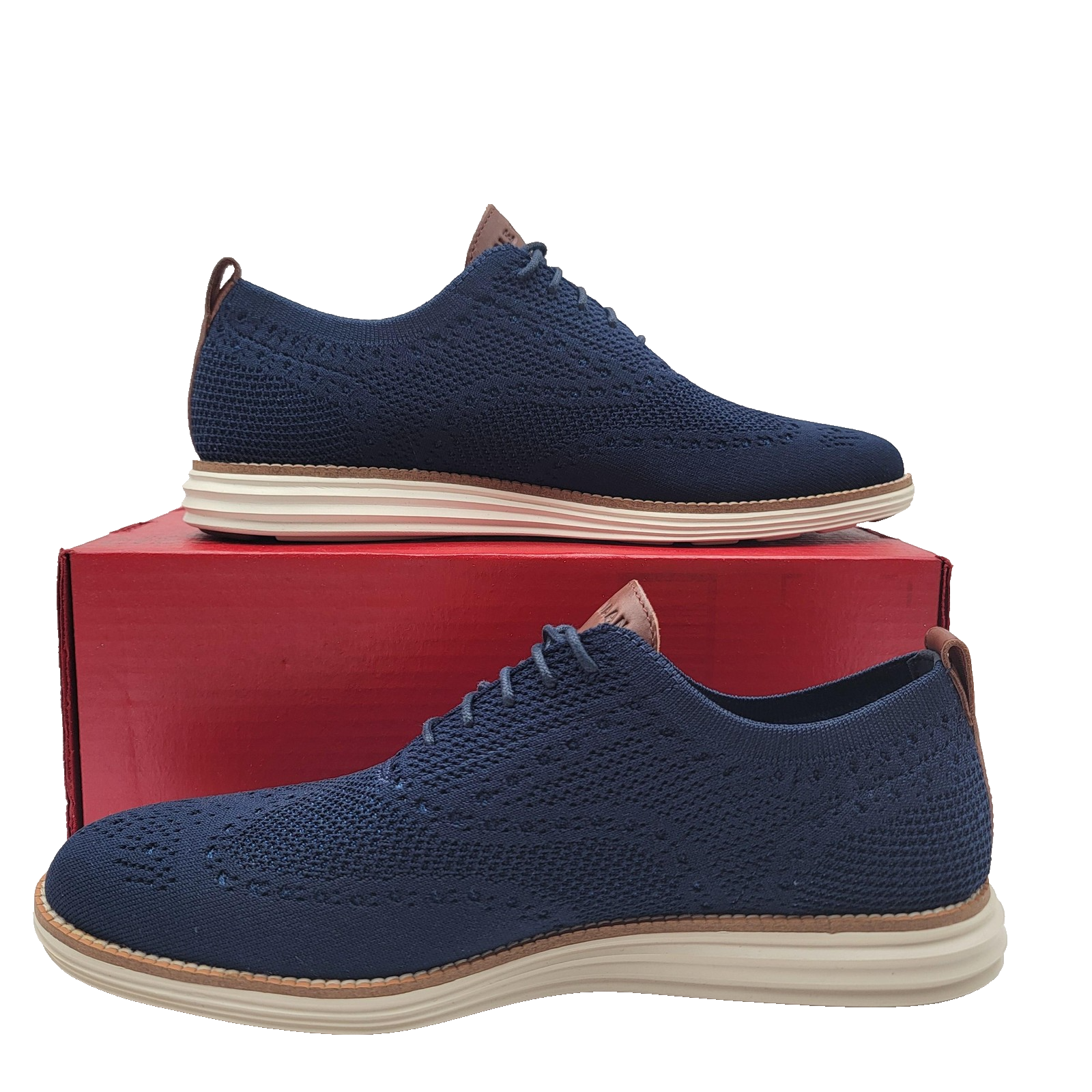 Cole Haan Shoes Mens Size 11M Original Grand Wingtip Oxford Knit Comfort