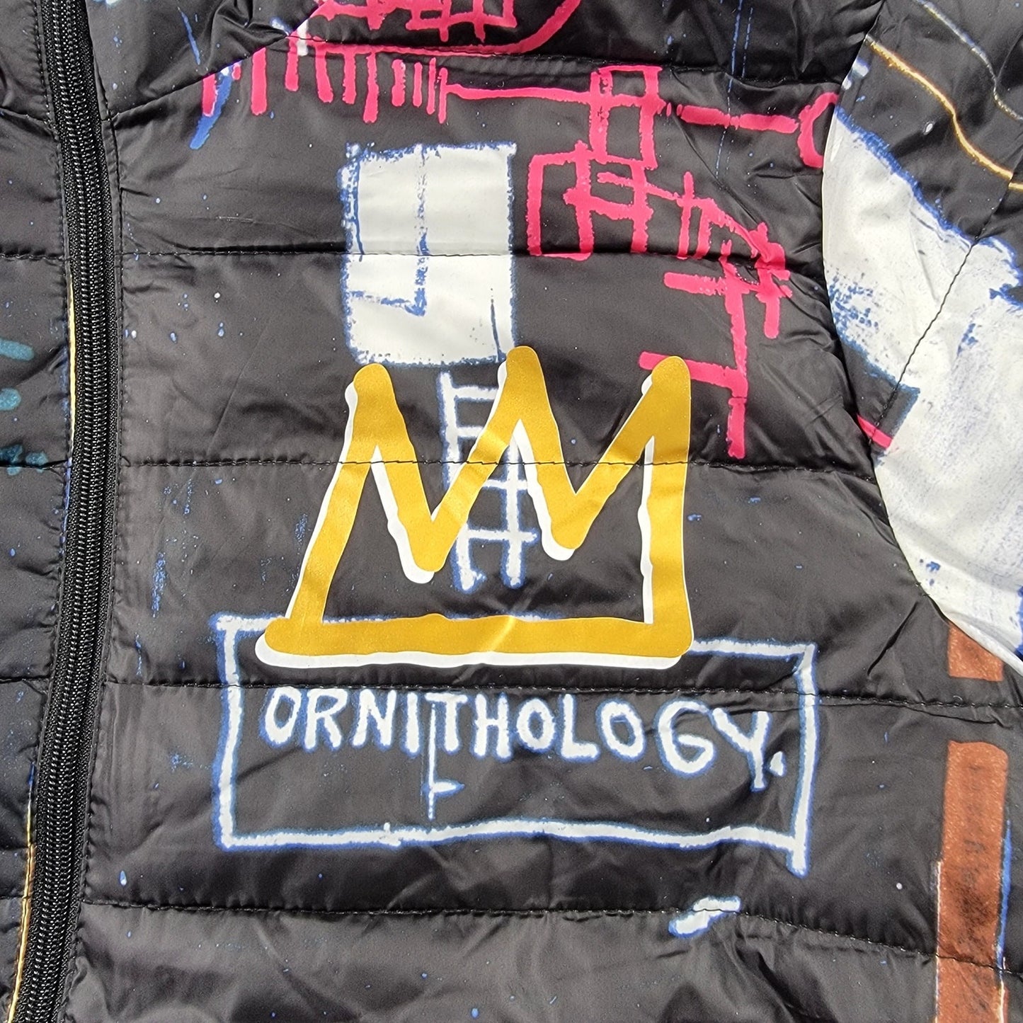 JeanMichel Basquiat x Members Only 'Alchemy' Puffer Jacket Sz L