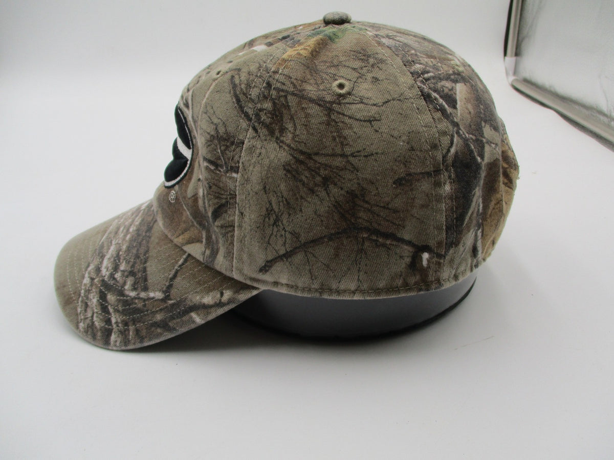 G Logo Camo Hat Cap Strap Back One Size Brown Football OTS Mens Realtree4