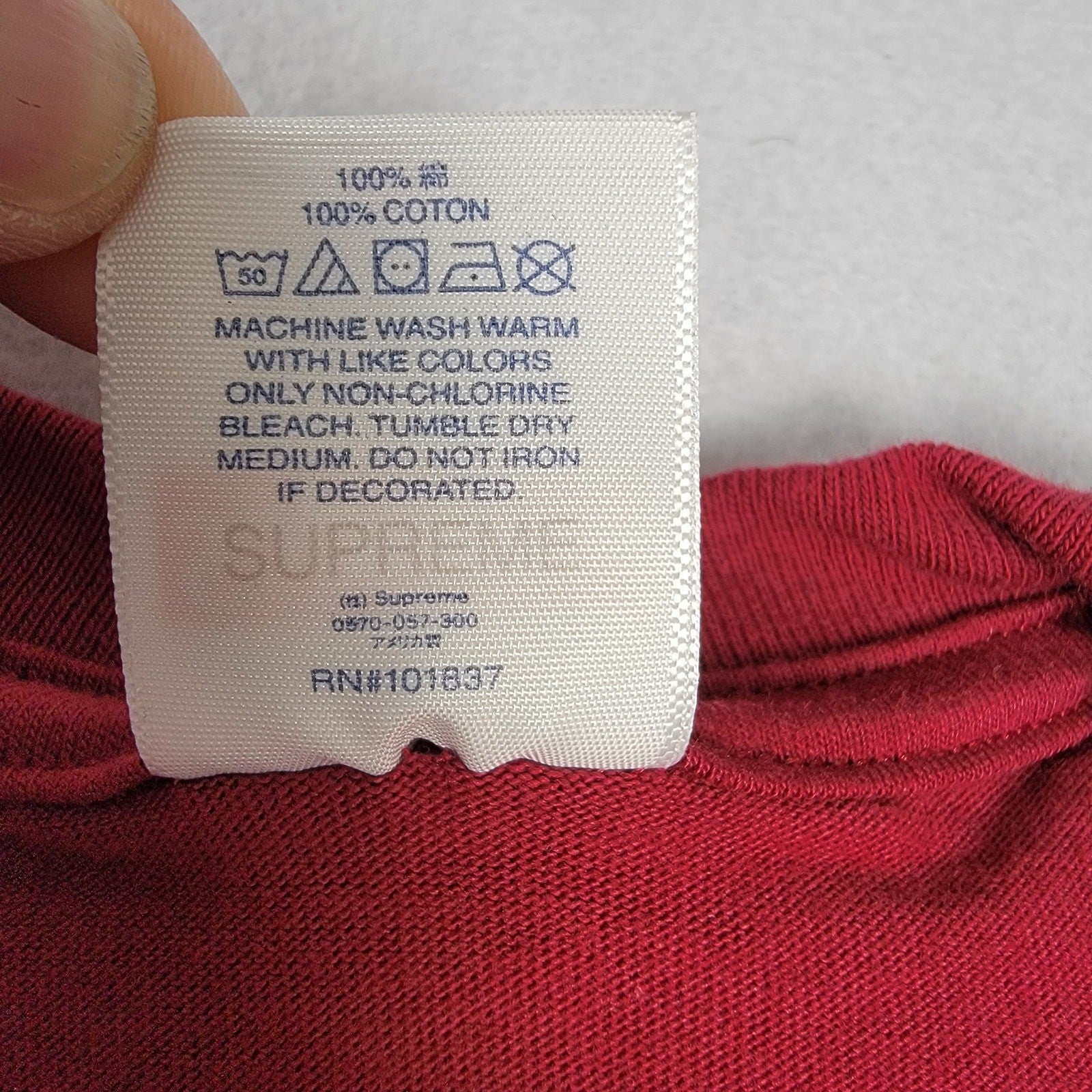 Supreme Red Mouse Tee Sz M