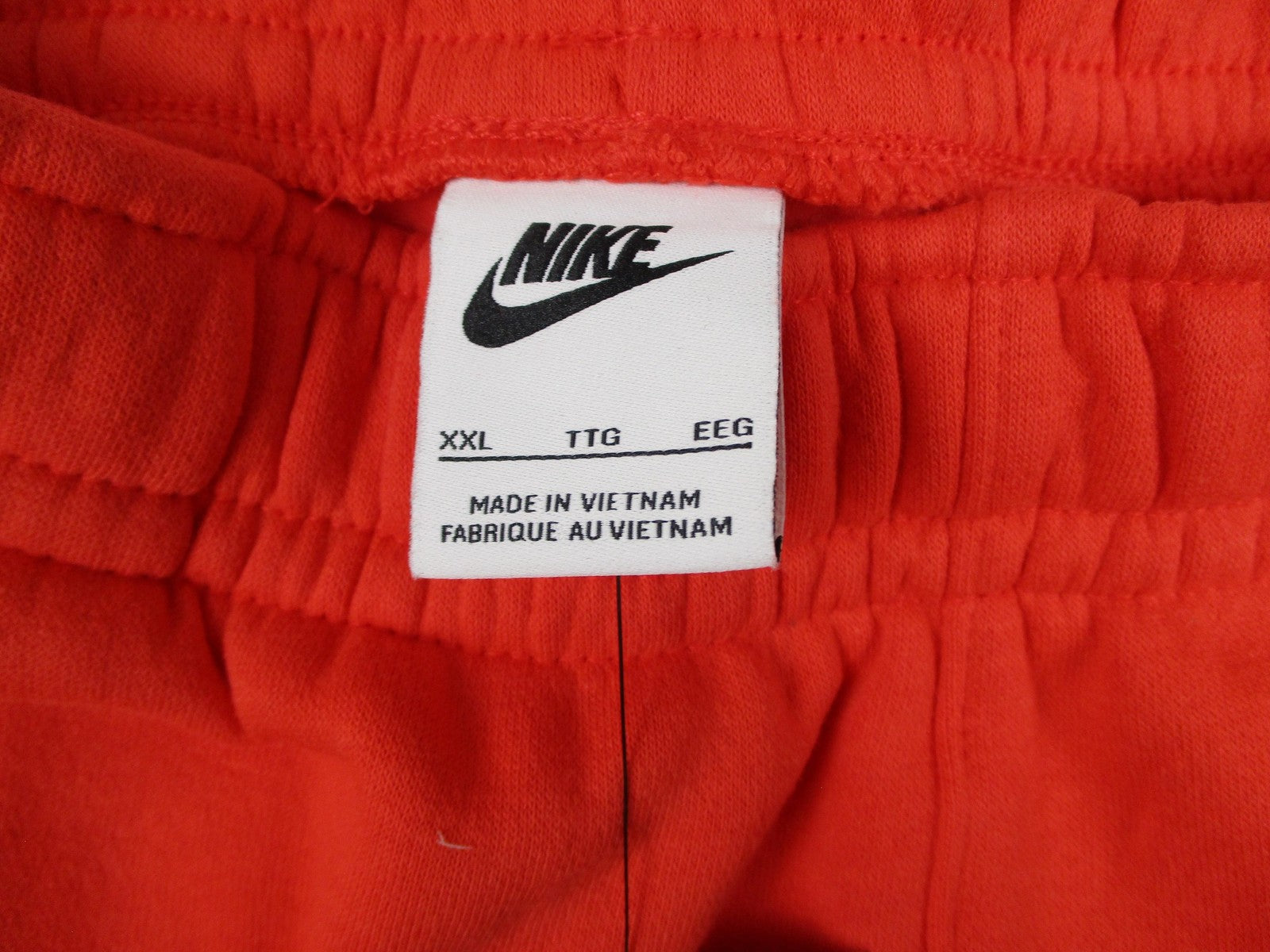 Nike Sportswear Club Fleece Pants Mens 2XL Red Joggers Sweatpants Taper Leg 12453