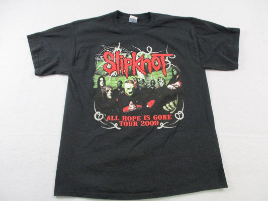 Slipknot Shirt Mens Large Black All Hope Is Gone Tour 2009 Graphic Band Tee0