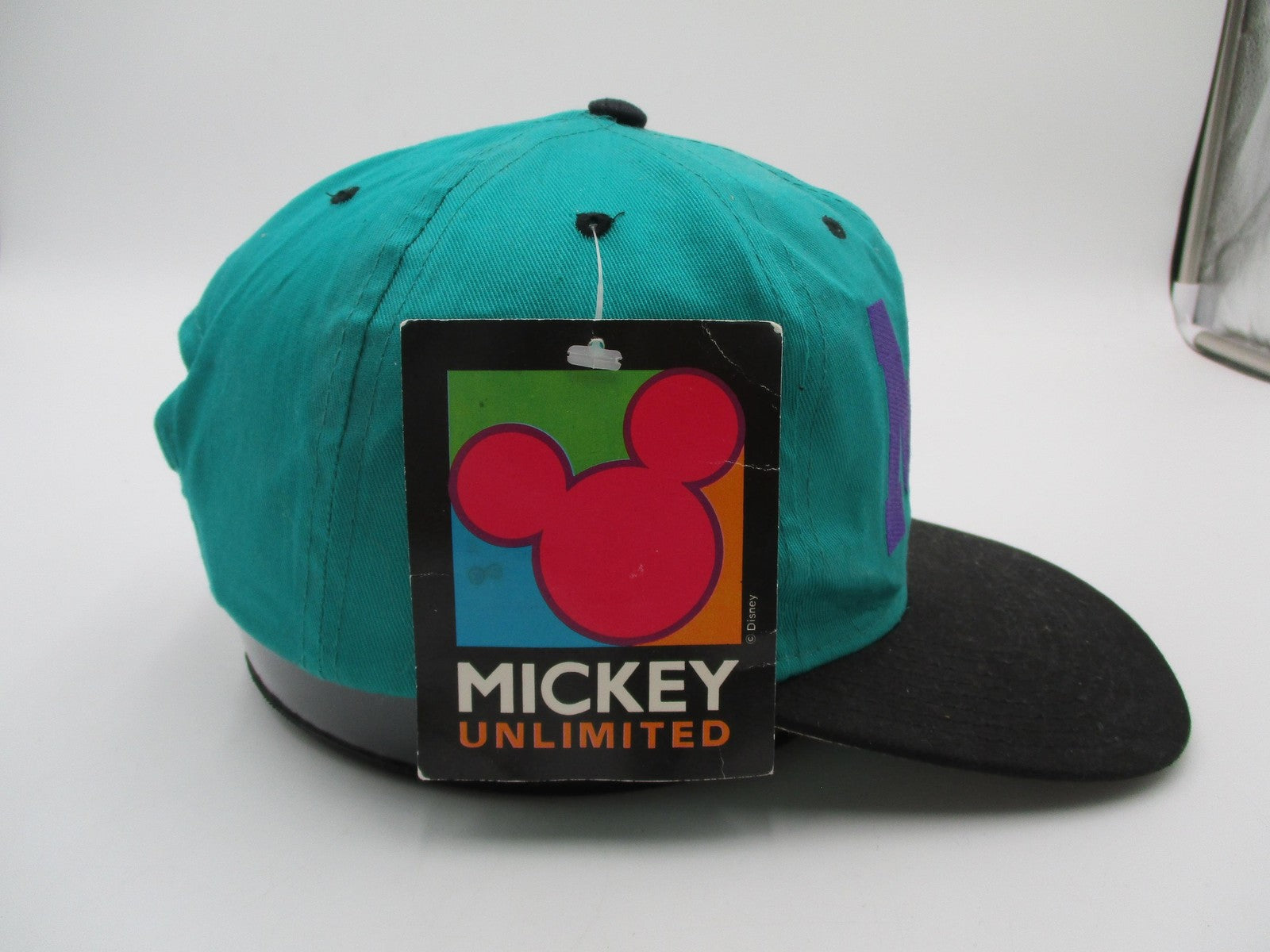 Vintage Mickey Unlimited Hat Cap Snap Back Mens One Size Green Mickey Mouse5