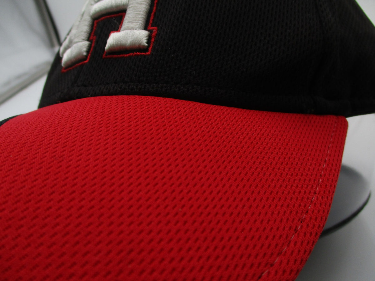 Big Reds PH Hat Cap Strap Back One Size Black Red Mesh Logo OC Sports Mens4