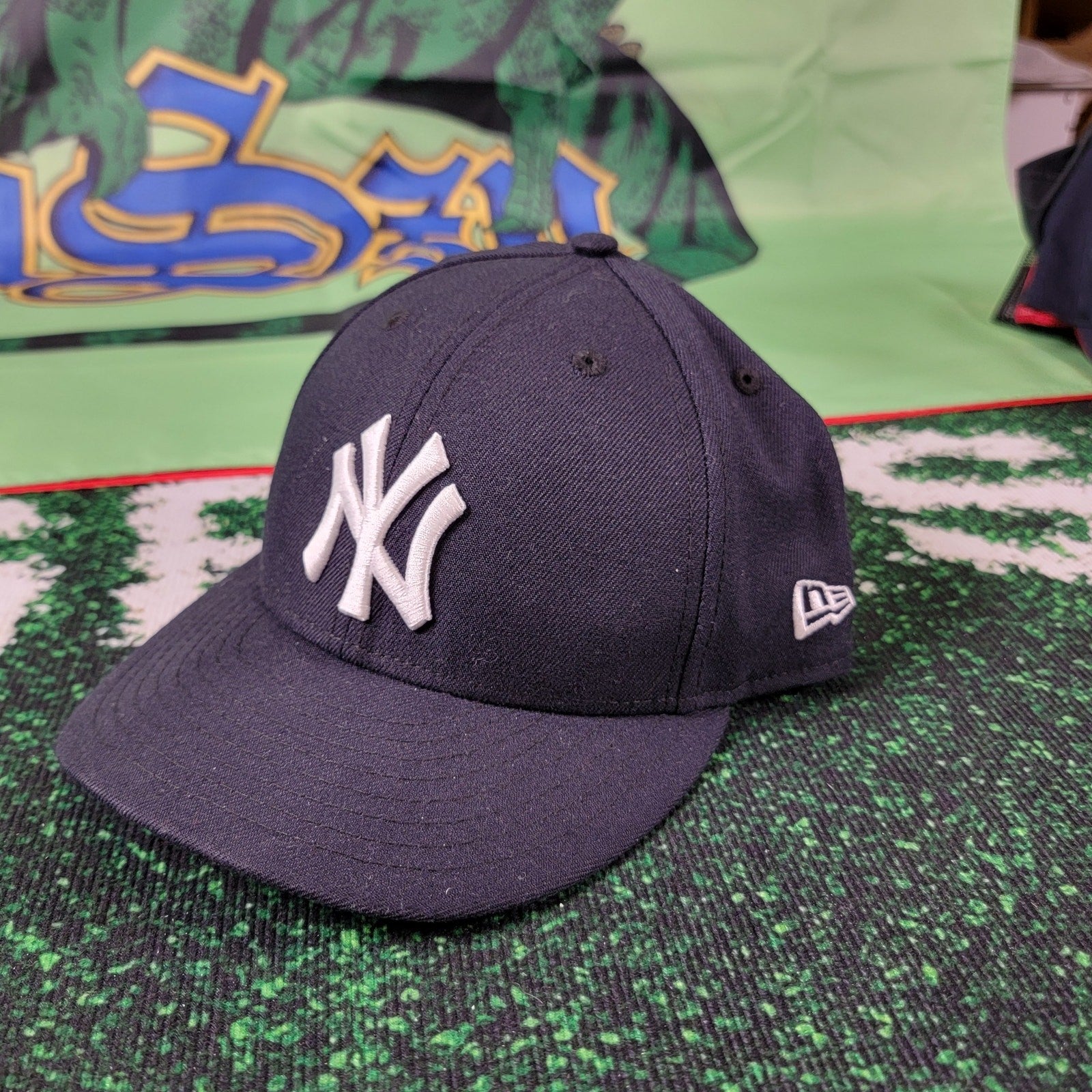 New Era NY Yankees Cap Sz 7 7/8 Official OnField Cap0