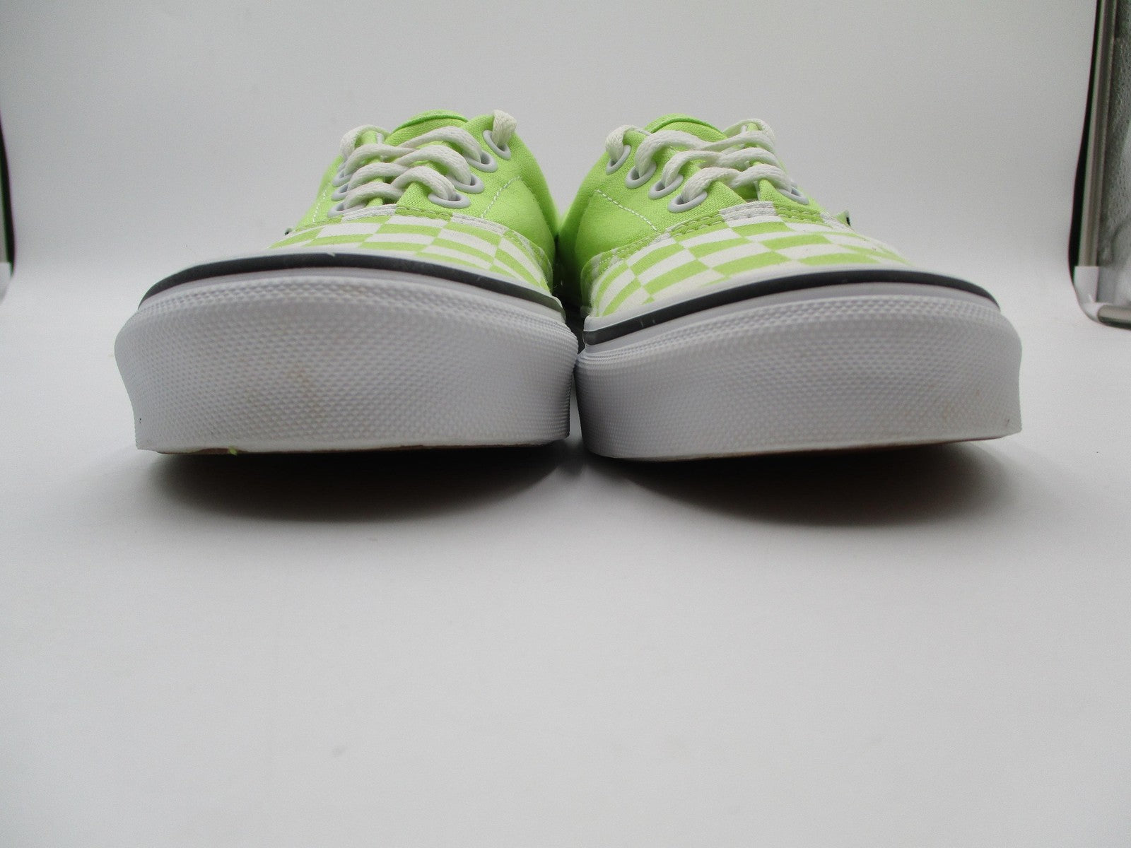 Vans Era Shoes Mens Size 5 Green White Checkerboard Low Top Skate Sneakers2