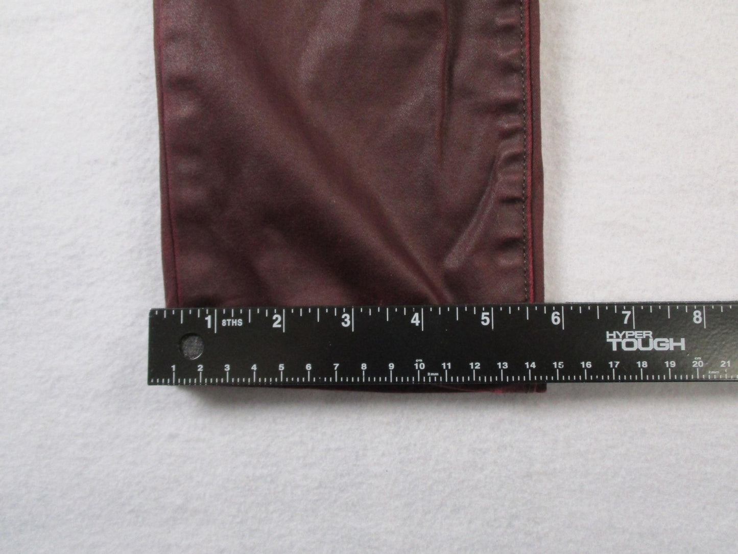 Rock & Republic Jeans Womens 31 Dark Red Skinny Slim Fit Coated Denim 143514