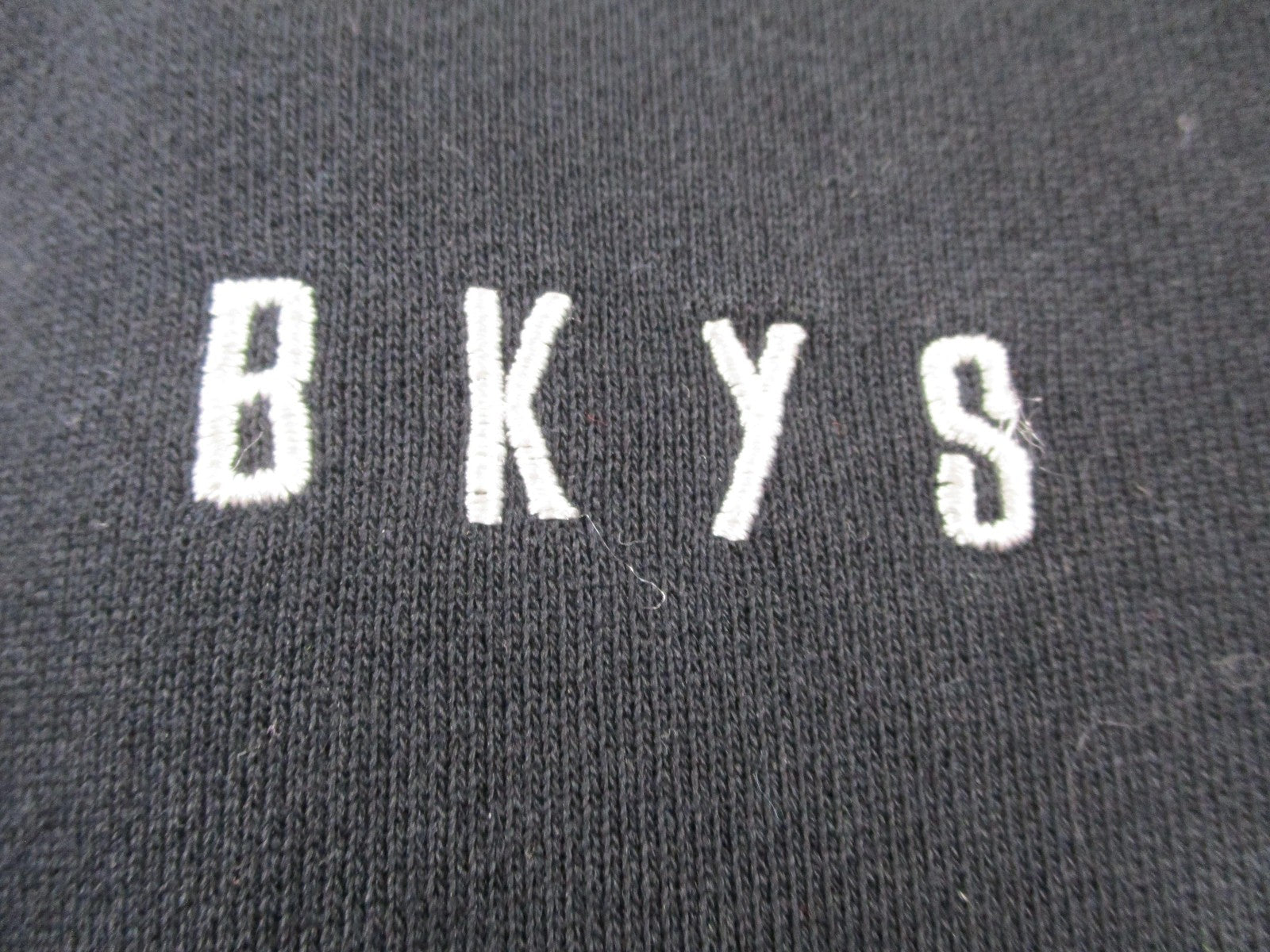 BKYS Hoodie Mens Medium Black Pullover Sweatshirt Heart Rhinestone Graphic 16656