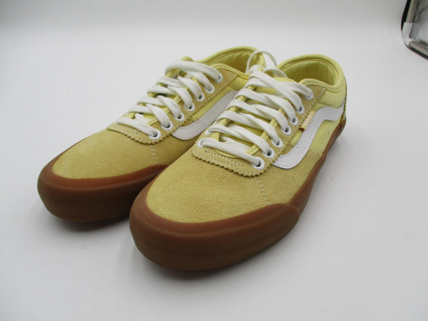 Vans Chima Ferguson Pro Shoes Mens Size 6.5 Yellow Canvas Gum Skate Sneakers0