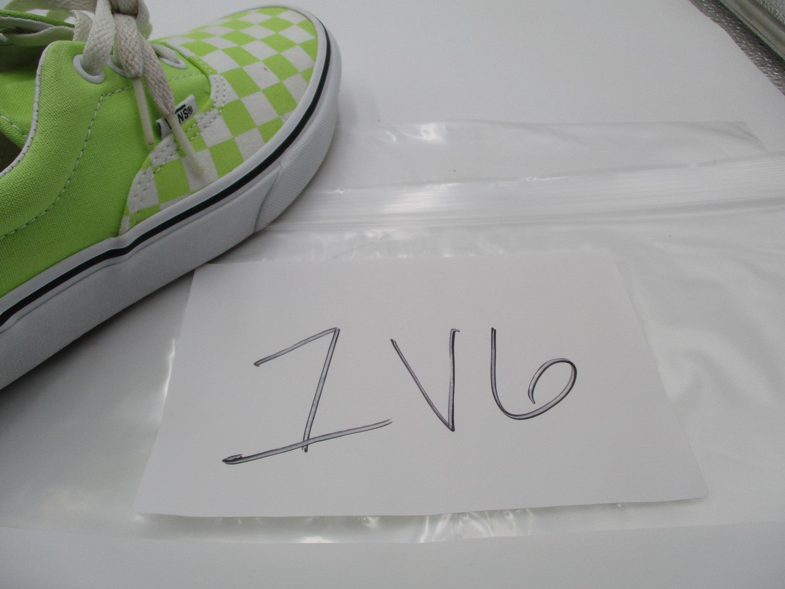 Vans Era Shoes Mens Size 5 Green White Checkerboard Low Top Skate Sneakers16