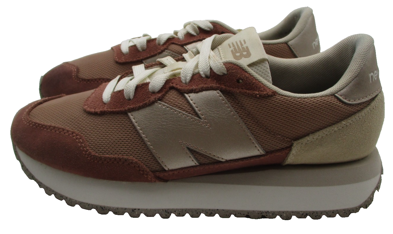 New Balance 237 WS237MSC Copper Brown Suede Women's 8.5 Pre-Owned 1S61