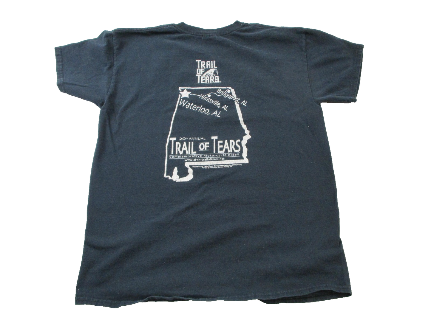 Trail Of Tears Shirt Lot 3 Mens Medium Gildan Murina Motorcycle Graphic Red Blue4