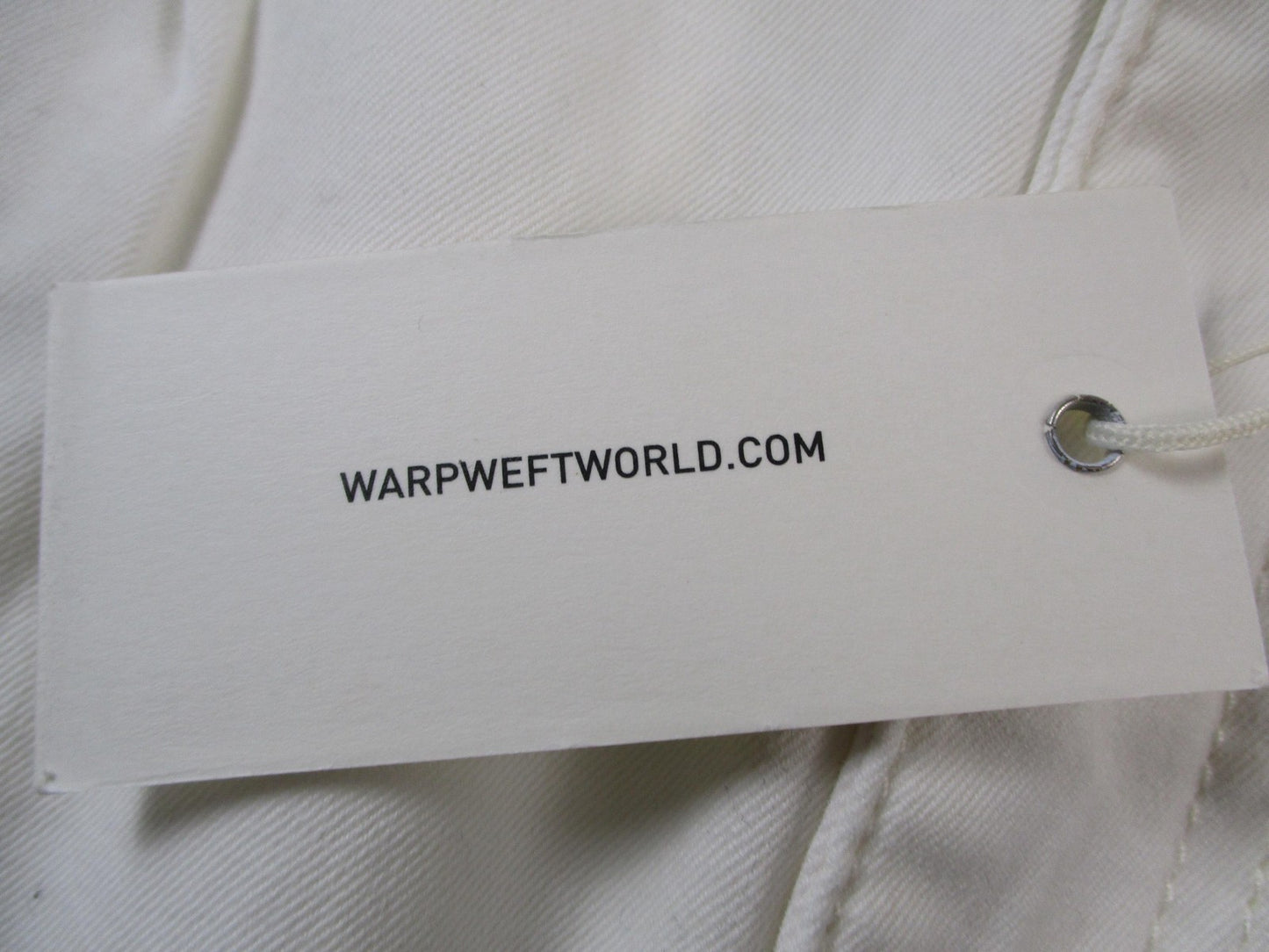 Warp + Weft Pants Mens 34x31 White LYS Lyon Pleated Trouser Chino Playa 14402